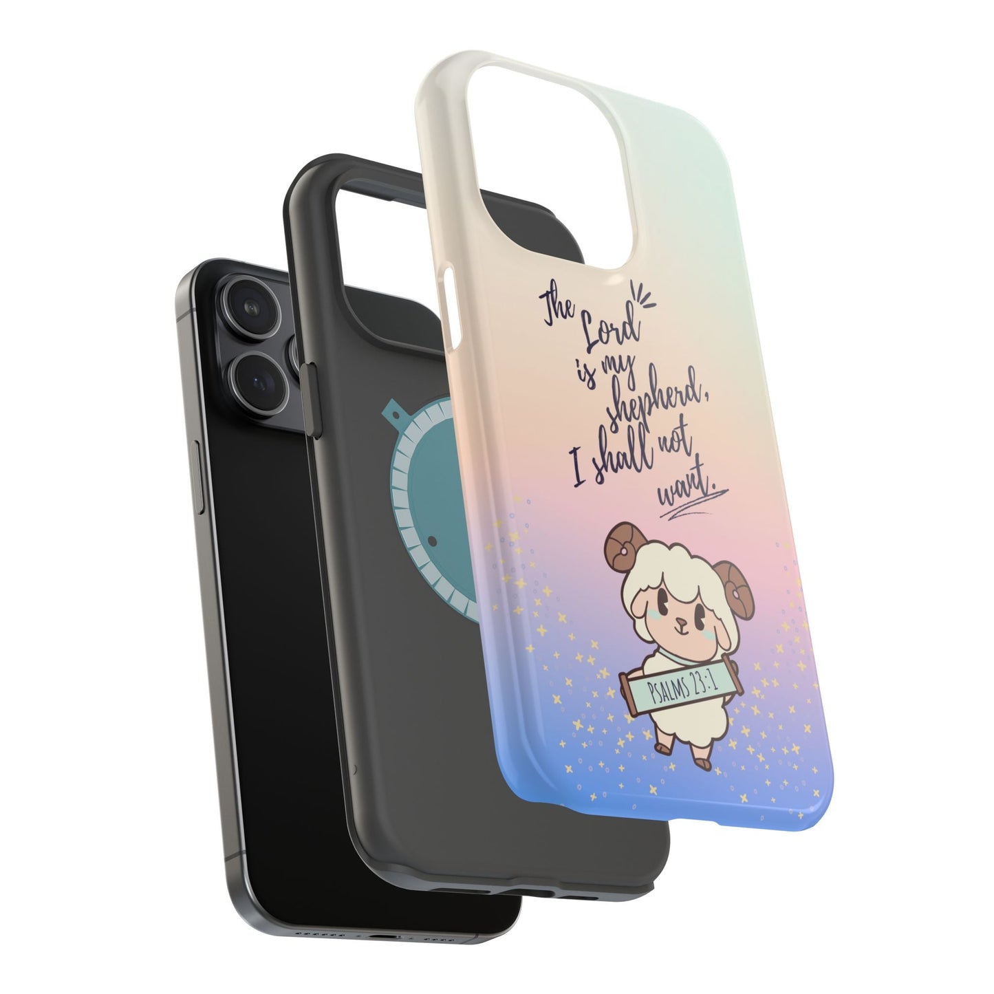 Psalm 23:1 Kawaii Sheep - MagSafe iPhone Case - BOGO Cases