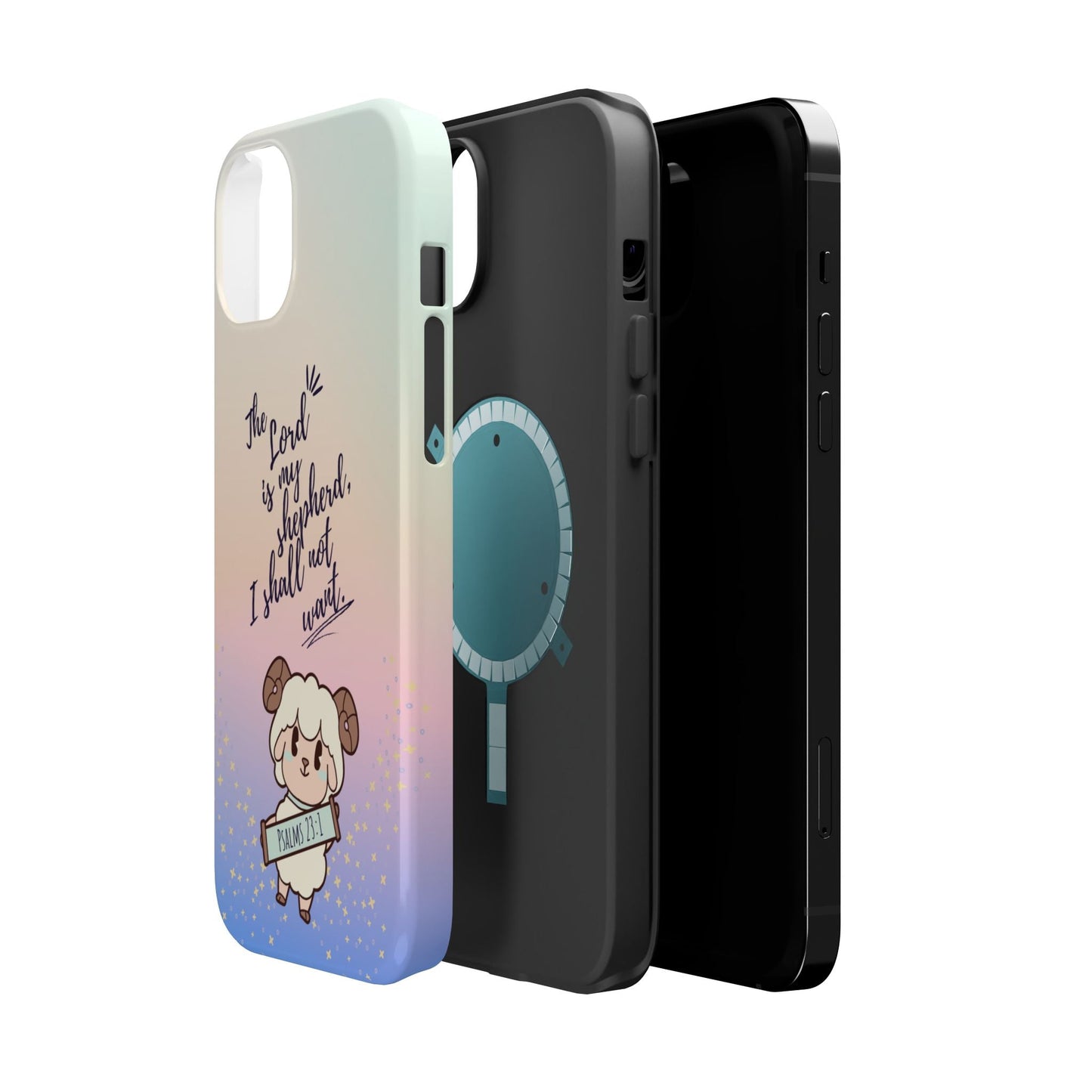 Psalm 23:1 Kawaii Sheep - MagSafe iPhone Case - BOGO Cases