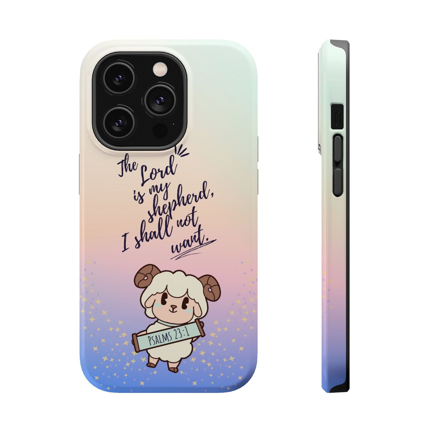 Psalm 23:1 Kawaii Sheep - MagSafe iPhone Case - BOGO Cases