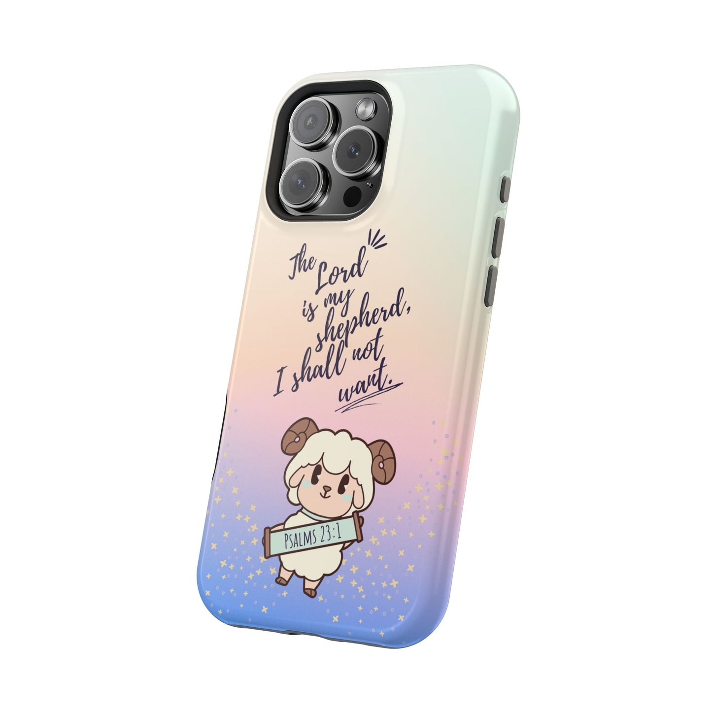 Psalm 23:1 Kawaii Sheep - MagSafe iPhone Case - BOGO Cases