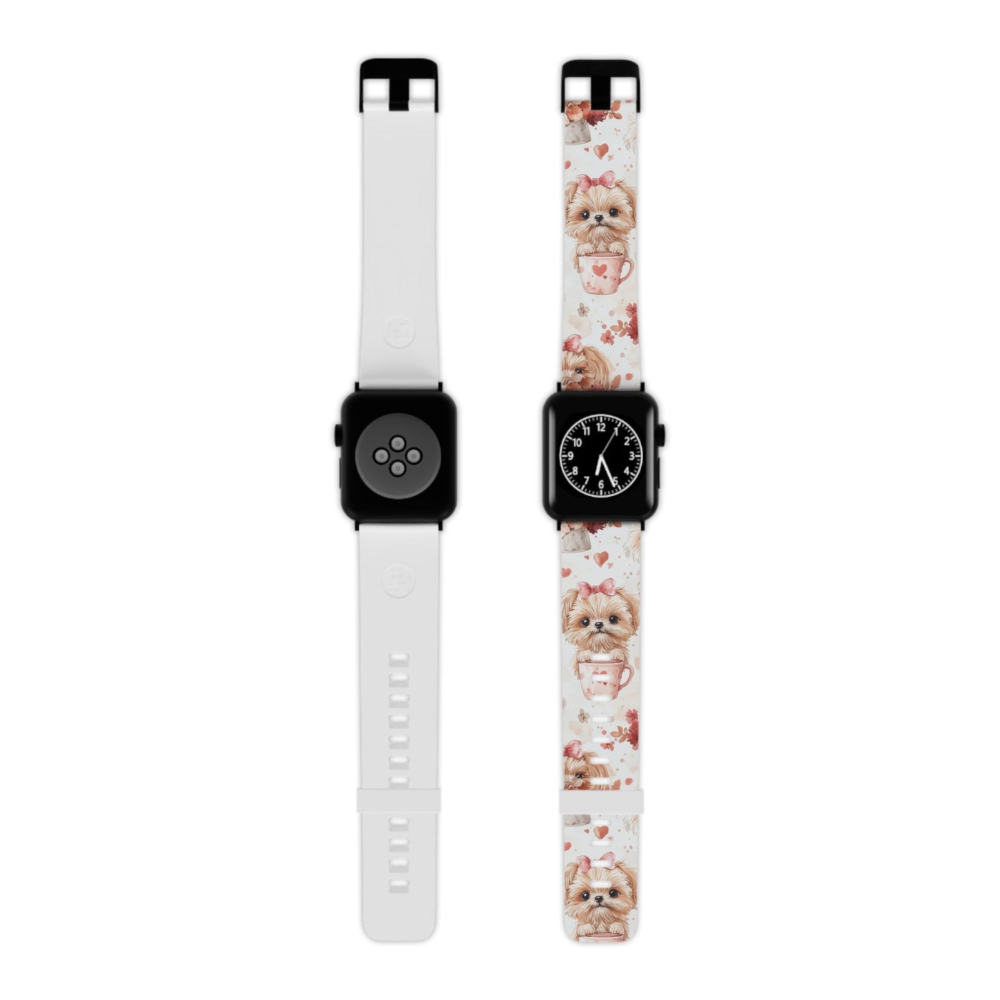 Puppies & Heart Mugs Apple Watch Band - BOGO Cases