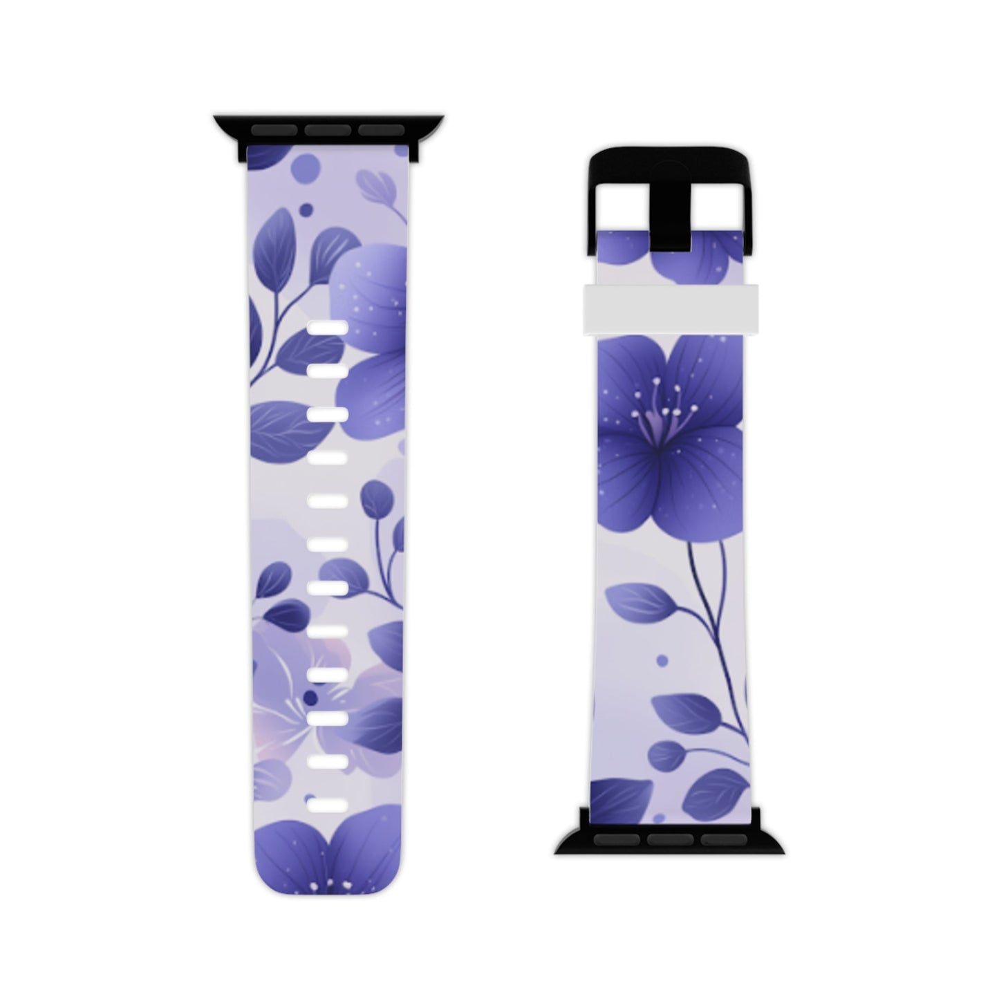 Purple Floral Apple Watch Band - BOGO Cases