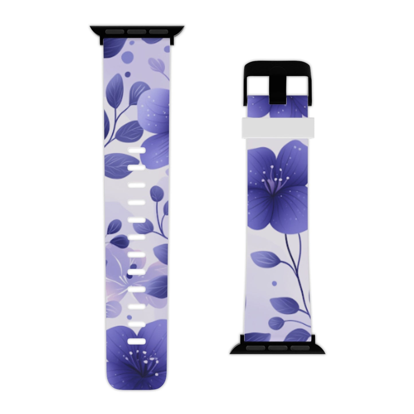 Purple Floral Apple Watch Band - BOGO Cases