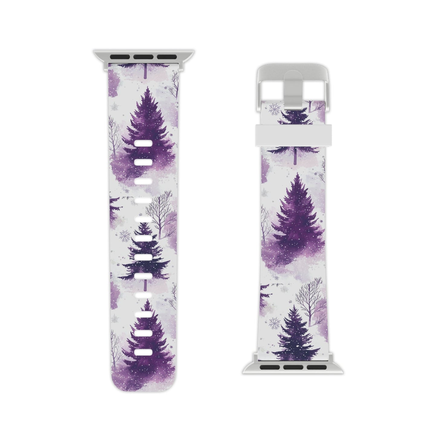 Purple Snowy Forest Apple Watch Band - BOGO Cases