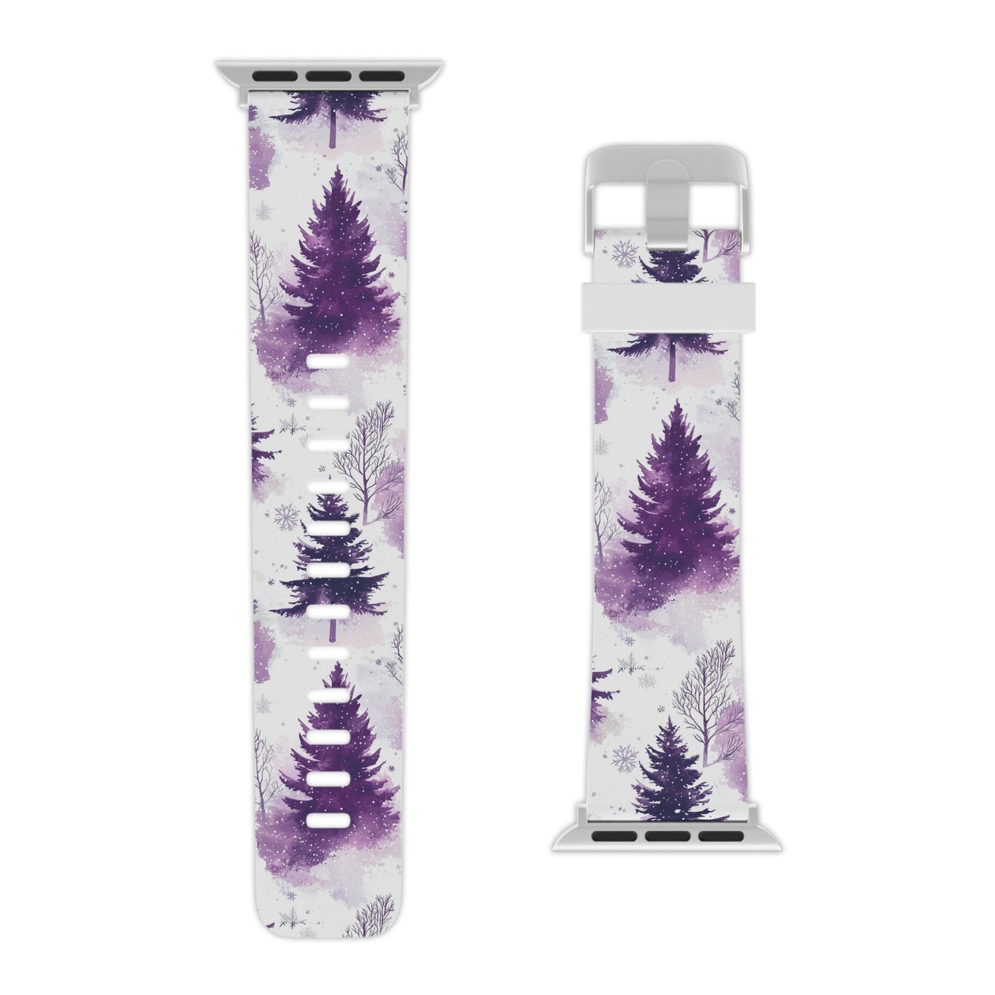 Purple Snowy Forest Apple Watch Band - BOGO Cases