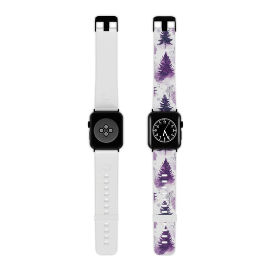 Purple Snowy Forest Apple Watch Band - BOGO Cases