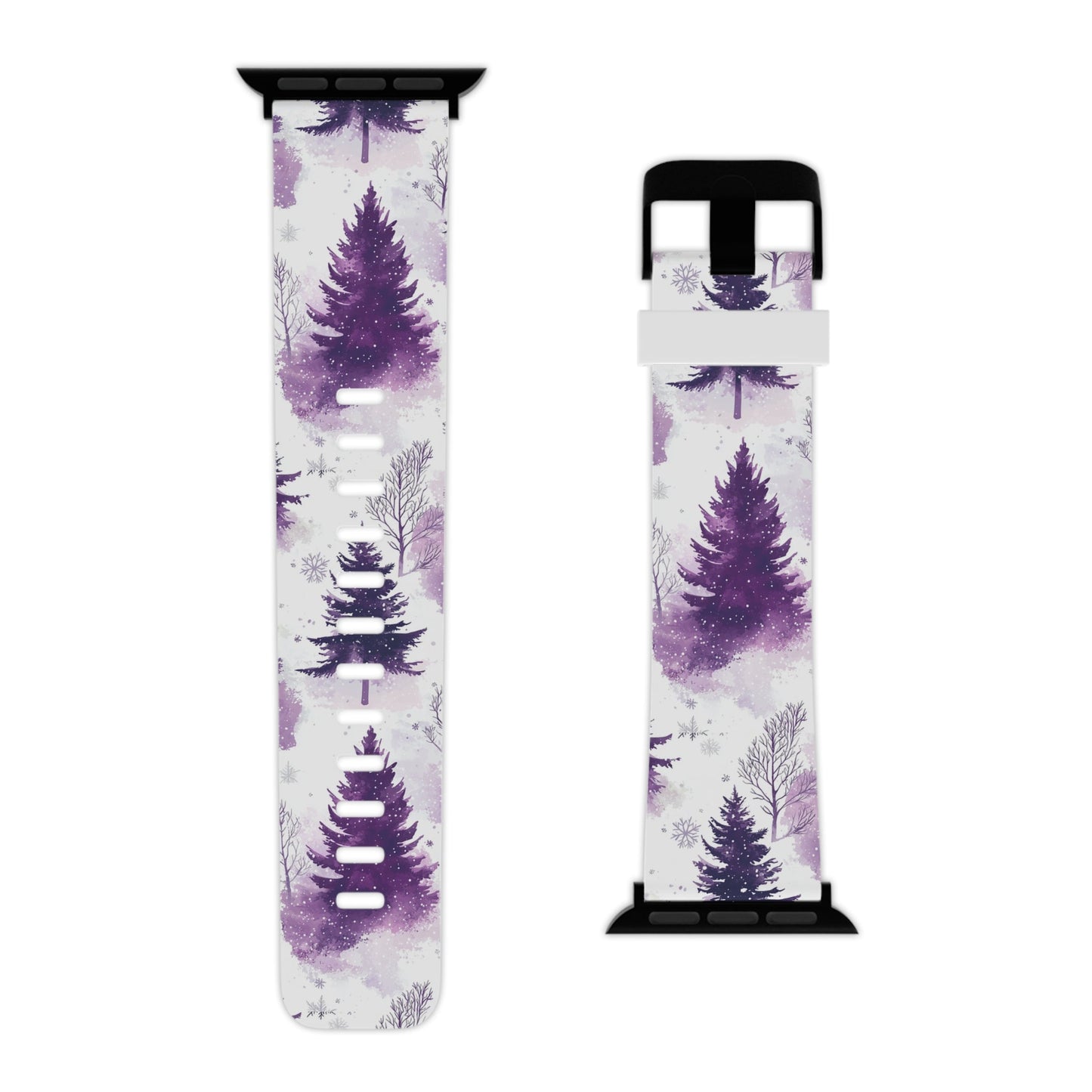 Purple Snowy Forest Apple Watch Band - BOGO Cases