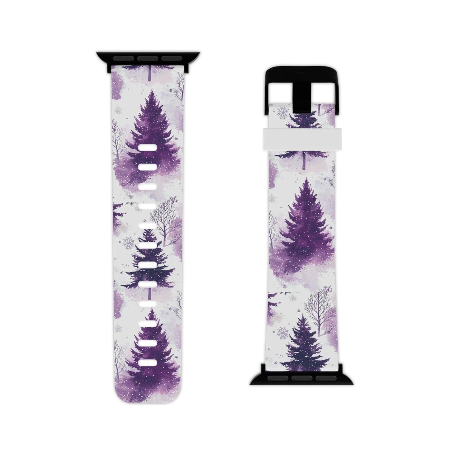 Purple Snowy Forest Apple Watch Band - BOGO Cases