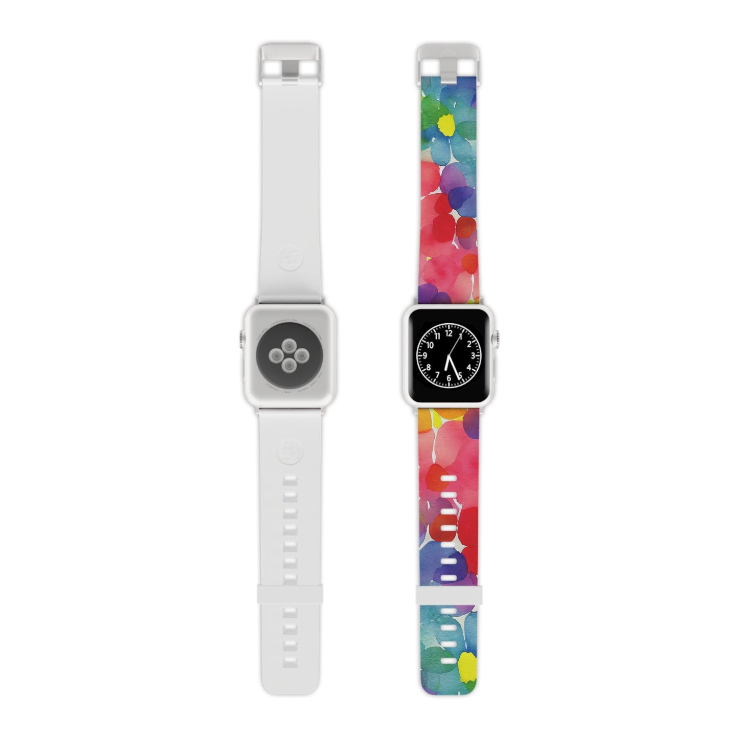 Rainbow Bloom Watercolor Apple Watch Band - BOGO Cases