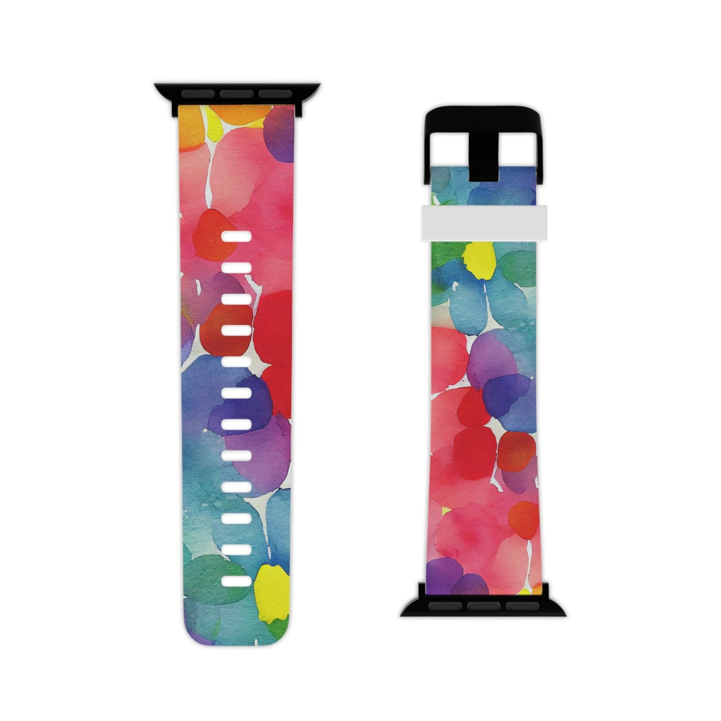 Rainbow Bloom Watercolor Apple Watch Band - BOGO Cases