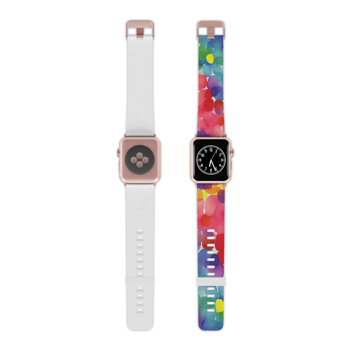 Rainbow Bloom Watercolor Apple Watch Band - BOGO Cases