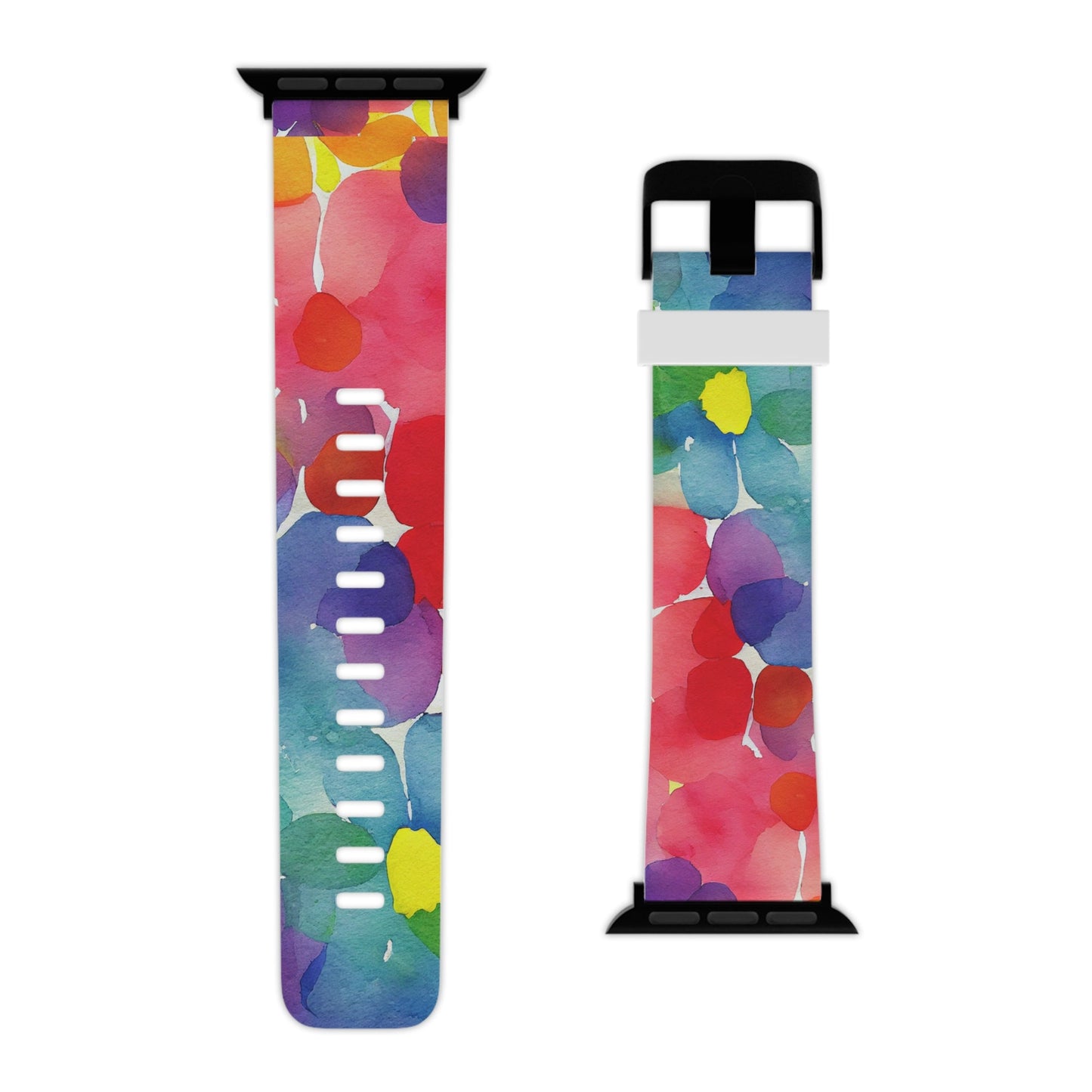 Rainbow Bloom Watercolor Apple Watch Band - BOGO Cases