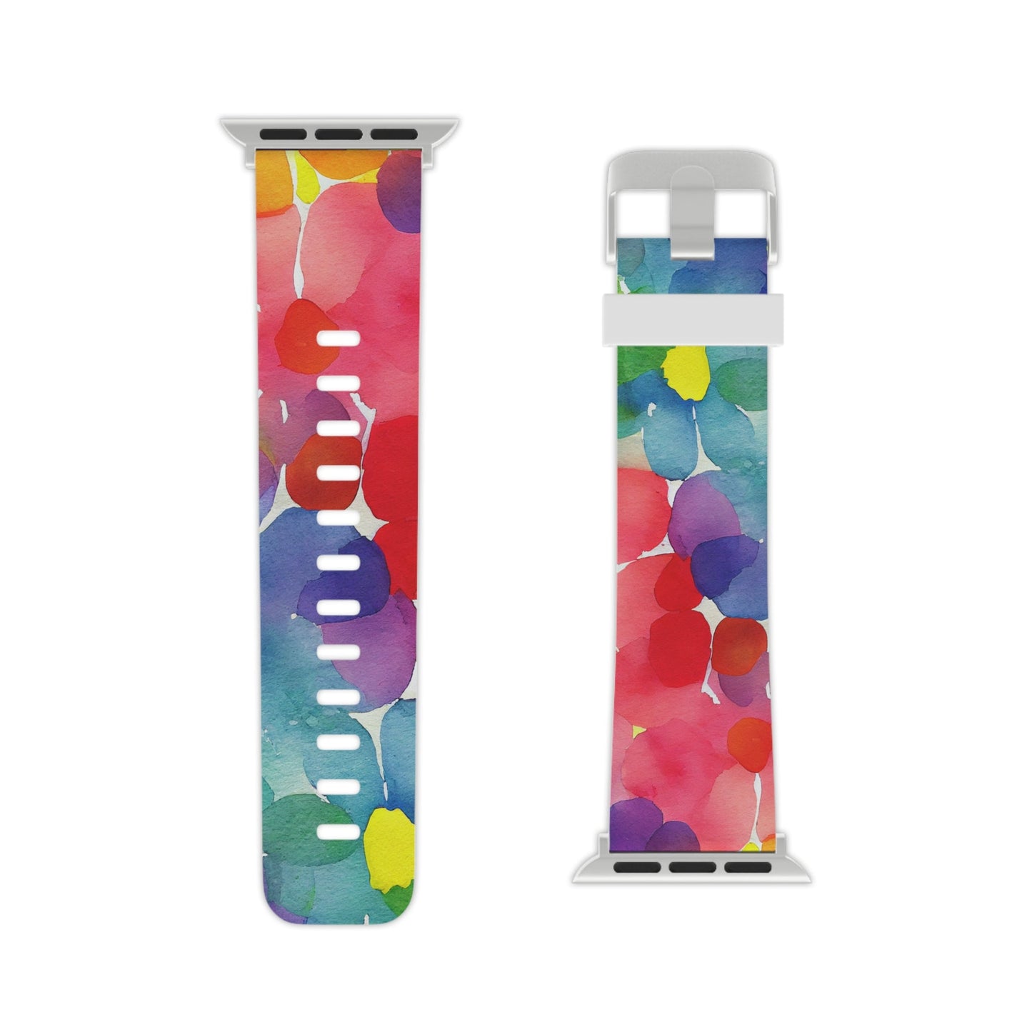 Rainbow Bloom Watercolor Apple Watch Band - BOGO Cases