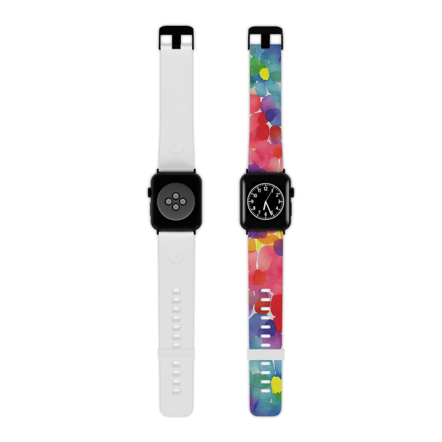 Rainbow Bloom Watercolor Apple Watch Band - BOGO Cases