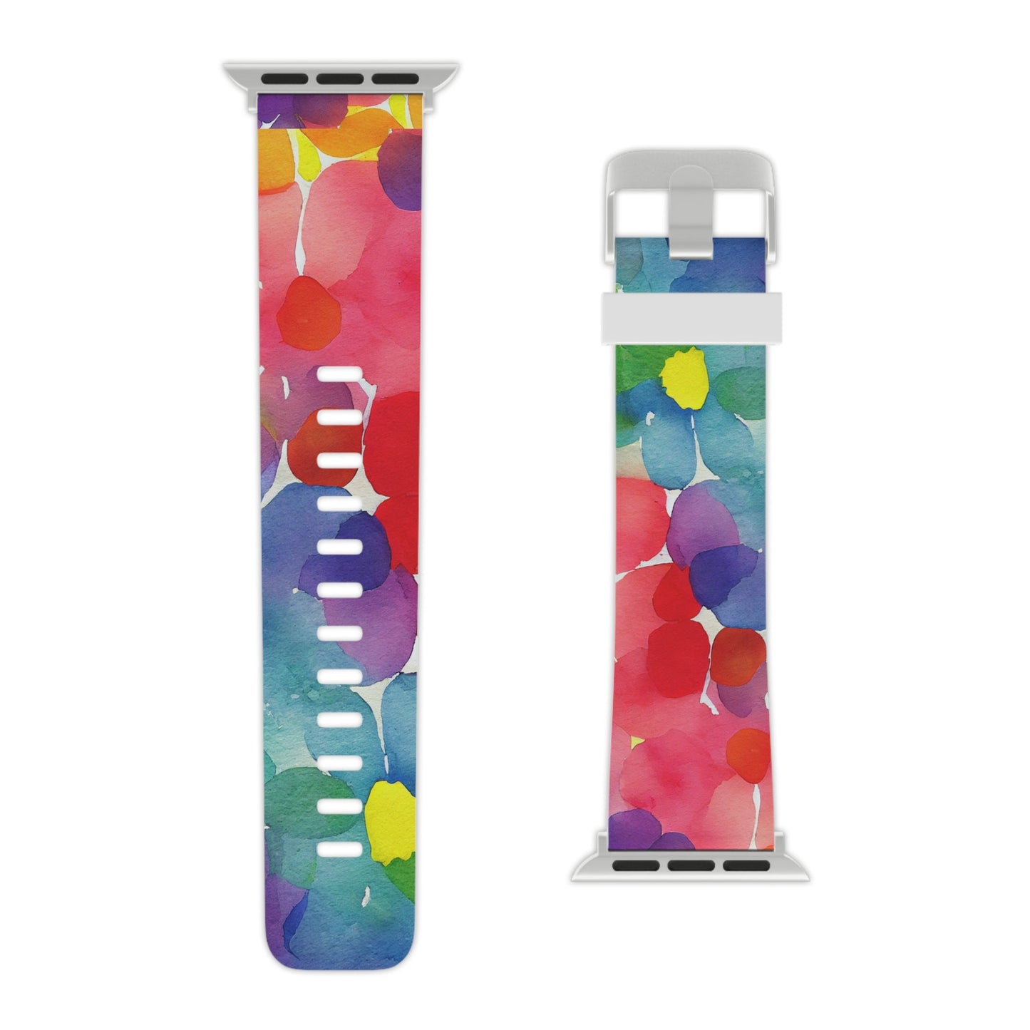 Rainbow Bloom Watercolor Apple Watch Band - BOGO Cases