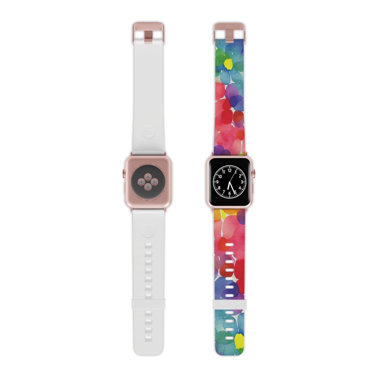 Rainbow Bloom Watercolor Apple Watch Band - BOGO Cases
