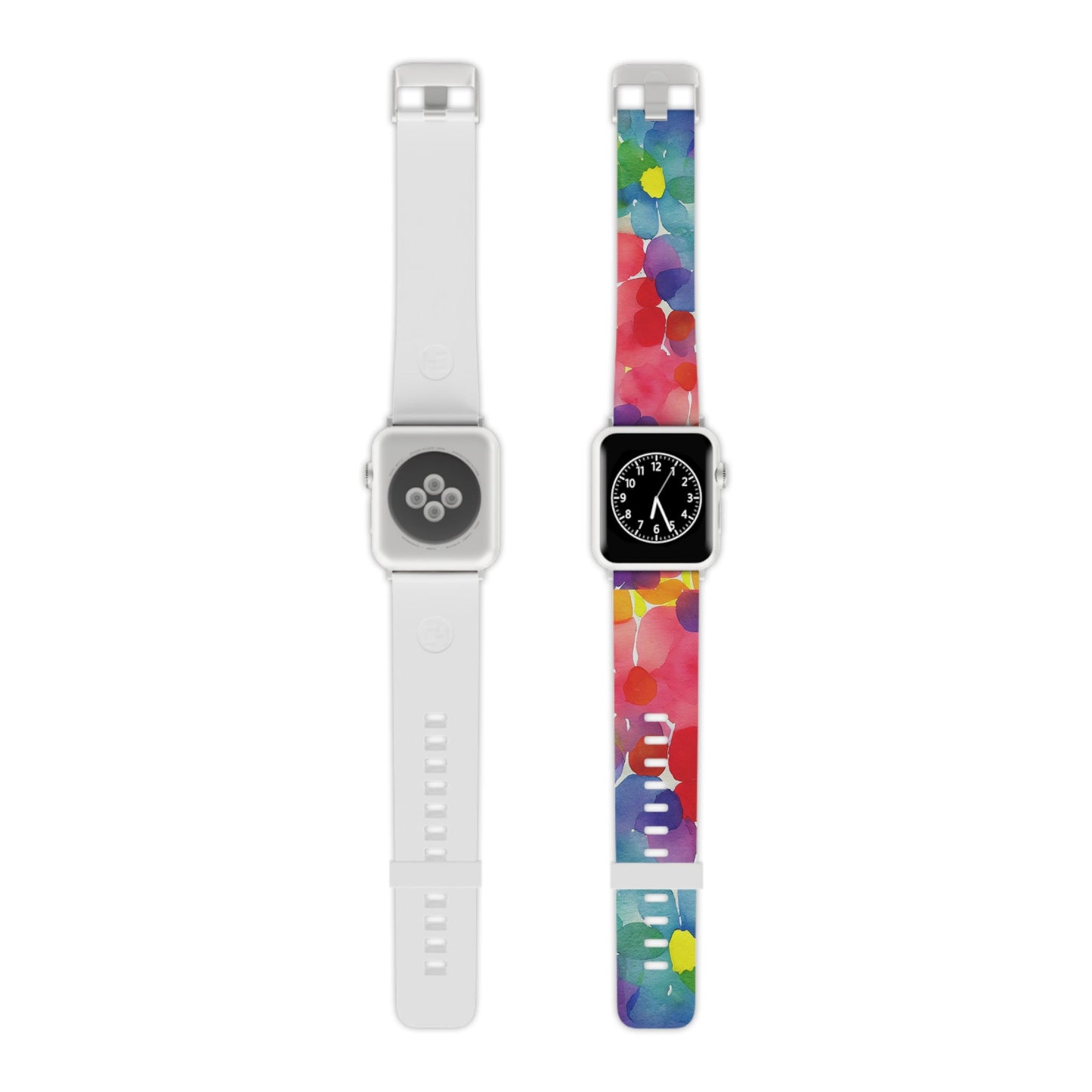 Rainbow Bloom Watercolor Apple Watch Band - BOGO Cases