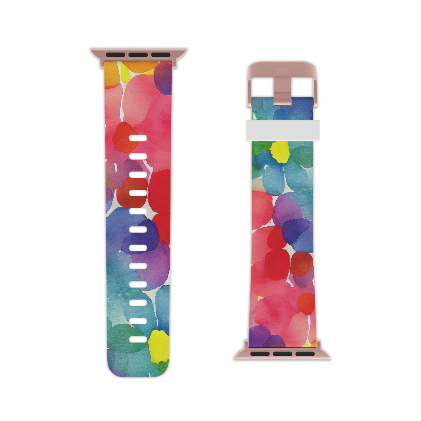 Rainbow Bloom Watercolor Apple Watch Band - BOGO Cases