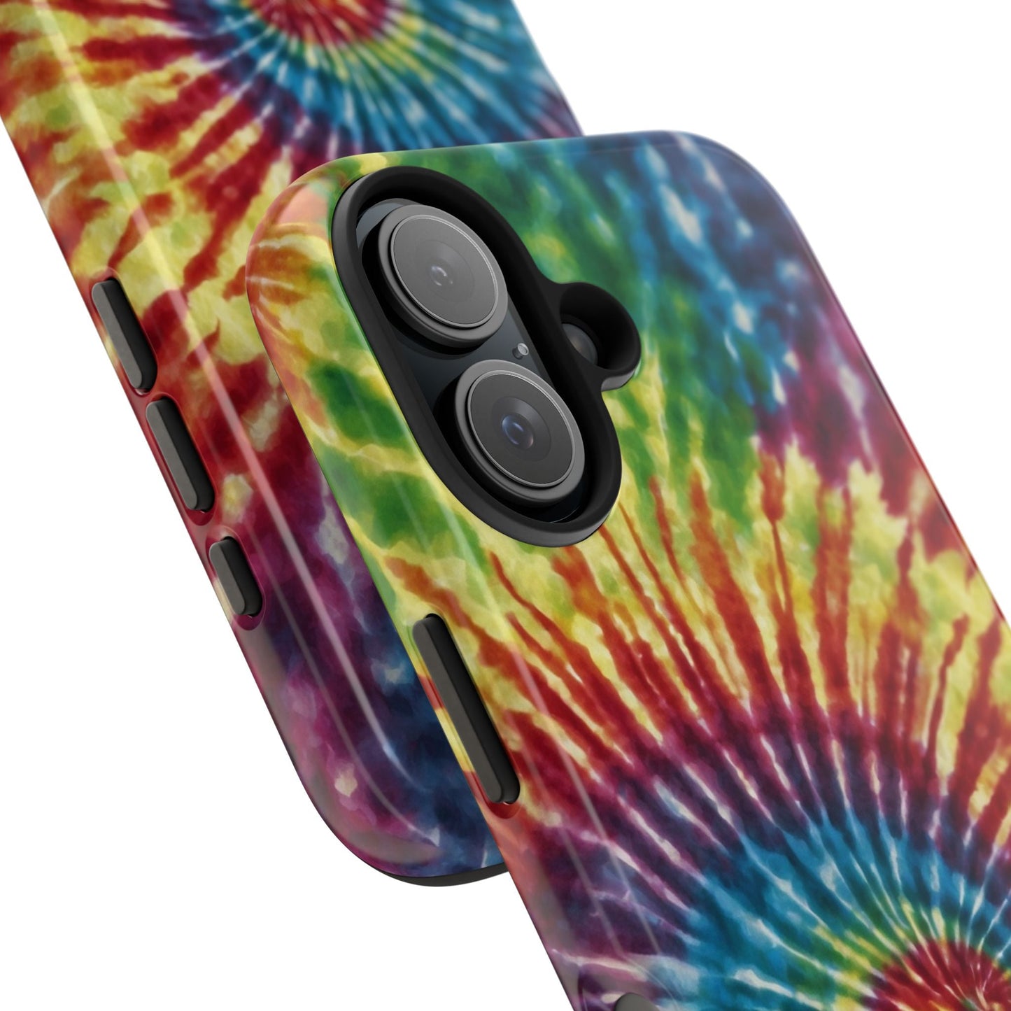 Rainbow Spiral Tie - Dye iPhone Case – Retro Color Design - BOGO Cases