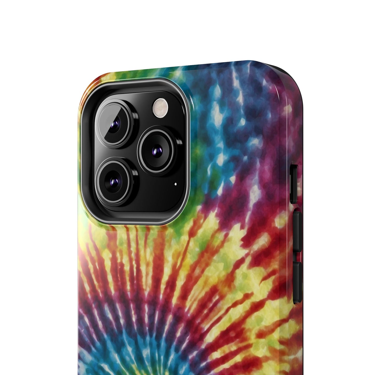 Rainbow Spiral Tie - Dye iPhone Case – Retro Color Design - BOGO Cases