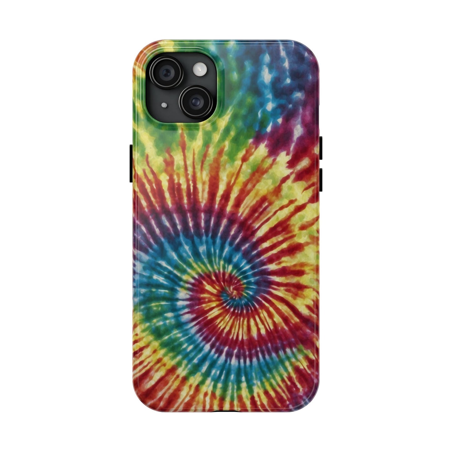 Rainbow Spiral Tie - Dye iPhone Case – Retro Color Design - BOGO Cases