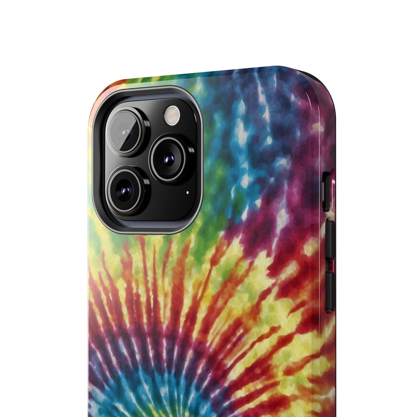 Rainbow Spiral Tie - Dye iPhone Case – Retro Color Design - BOGO Cases