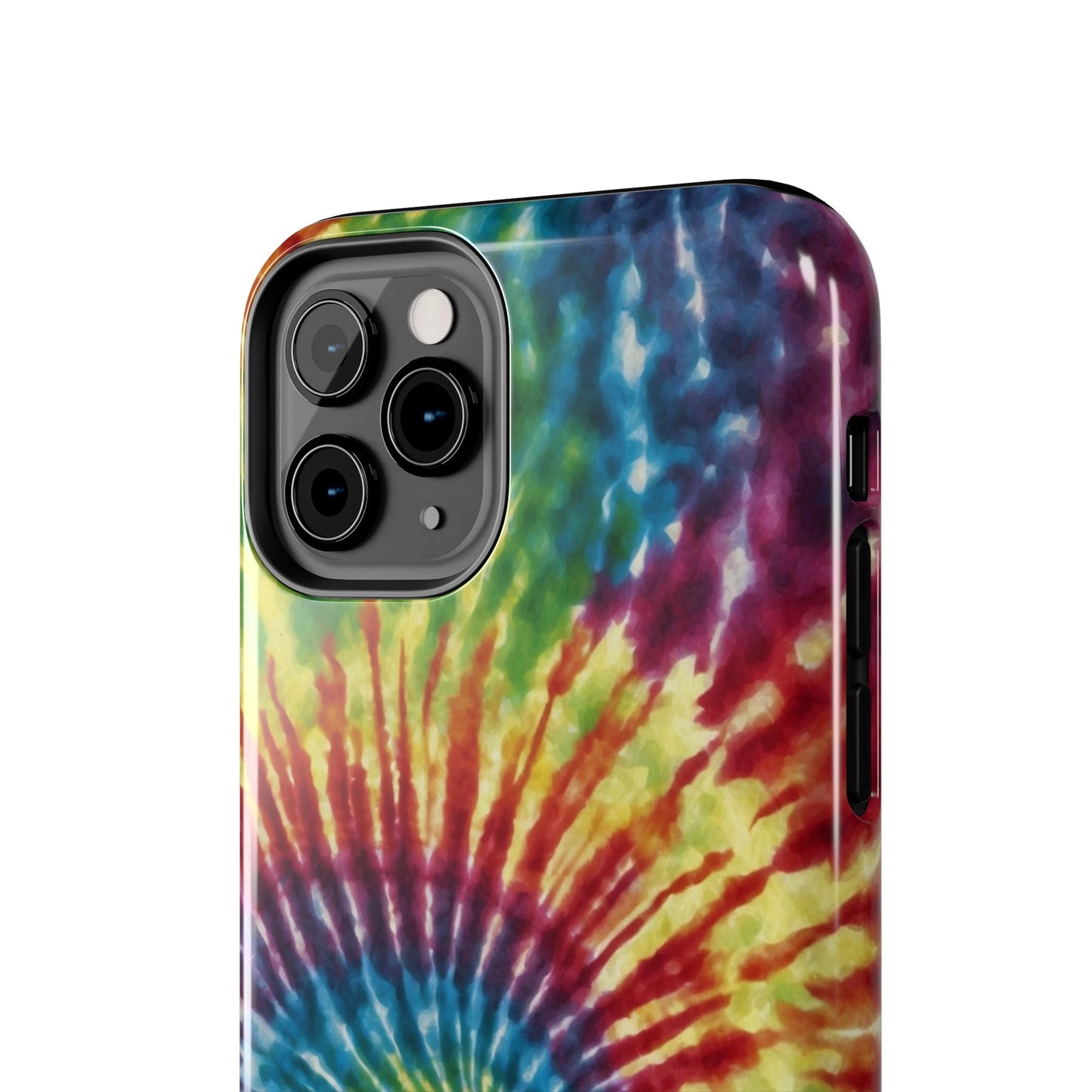 Rainbow Spiral Tie - Dye iPhone Case – Retro Color Design - BOGO Cases