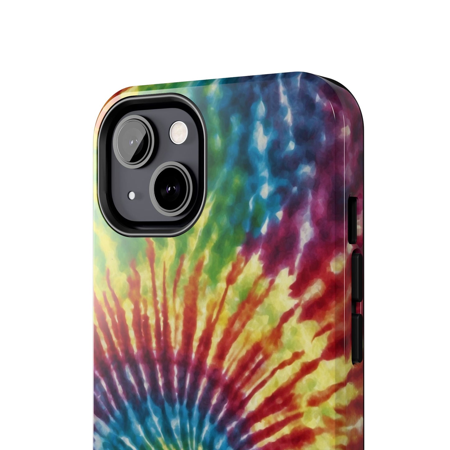 Rainbow Spiral Tie - Dye iPhone Case – Retro Color Design - BOGO Cases