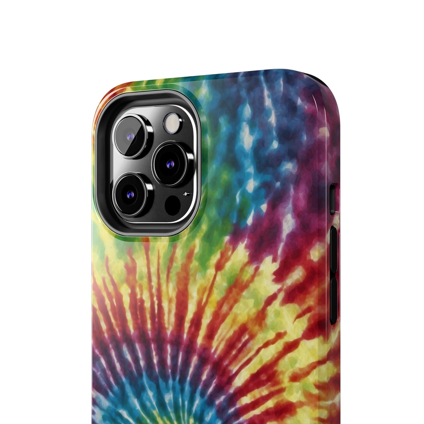 Rainbow Spiral Tie - Dye iPhone Case – Retro Color Design - BOGO Cases