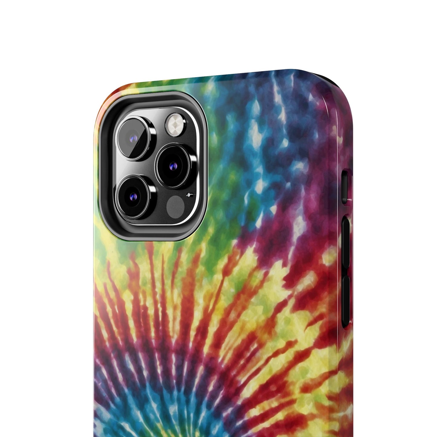 Rainbow Spiral Tie - Dye iPhone Case – Retro Color Design - BOGO Cases