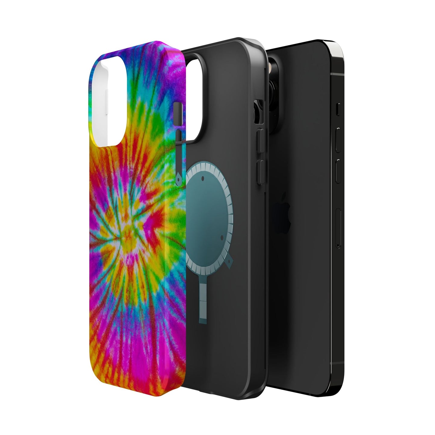 Rainbow Spiral Tie - Dye MagSafe Case – Vibrant Colors & Functionality - BOGO Cases