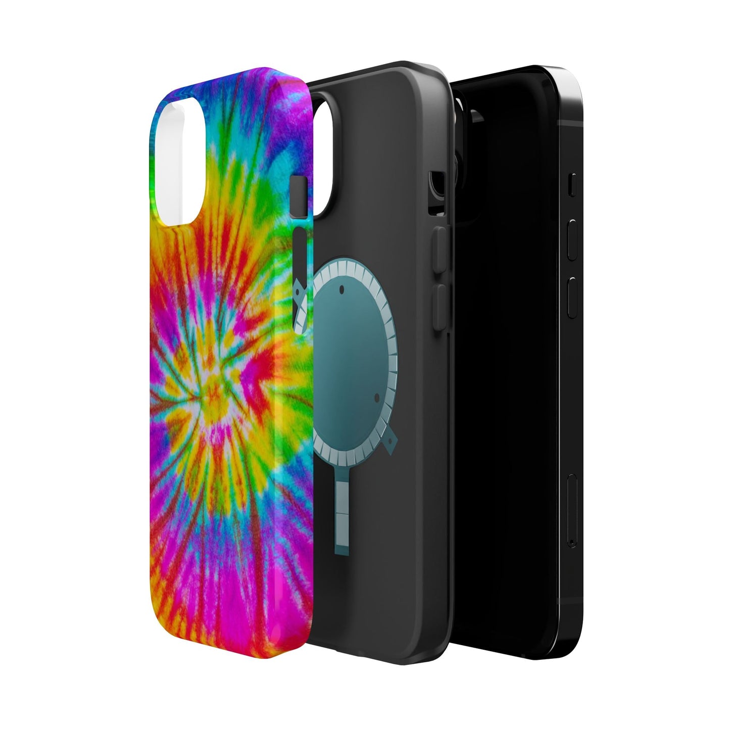 Rainbow Spiral Tie - Dye MagSafe Case – Vibrant Colors & Functionality - BOGO Cases