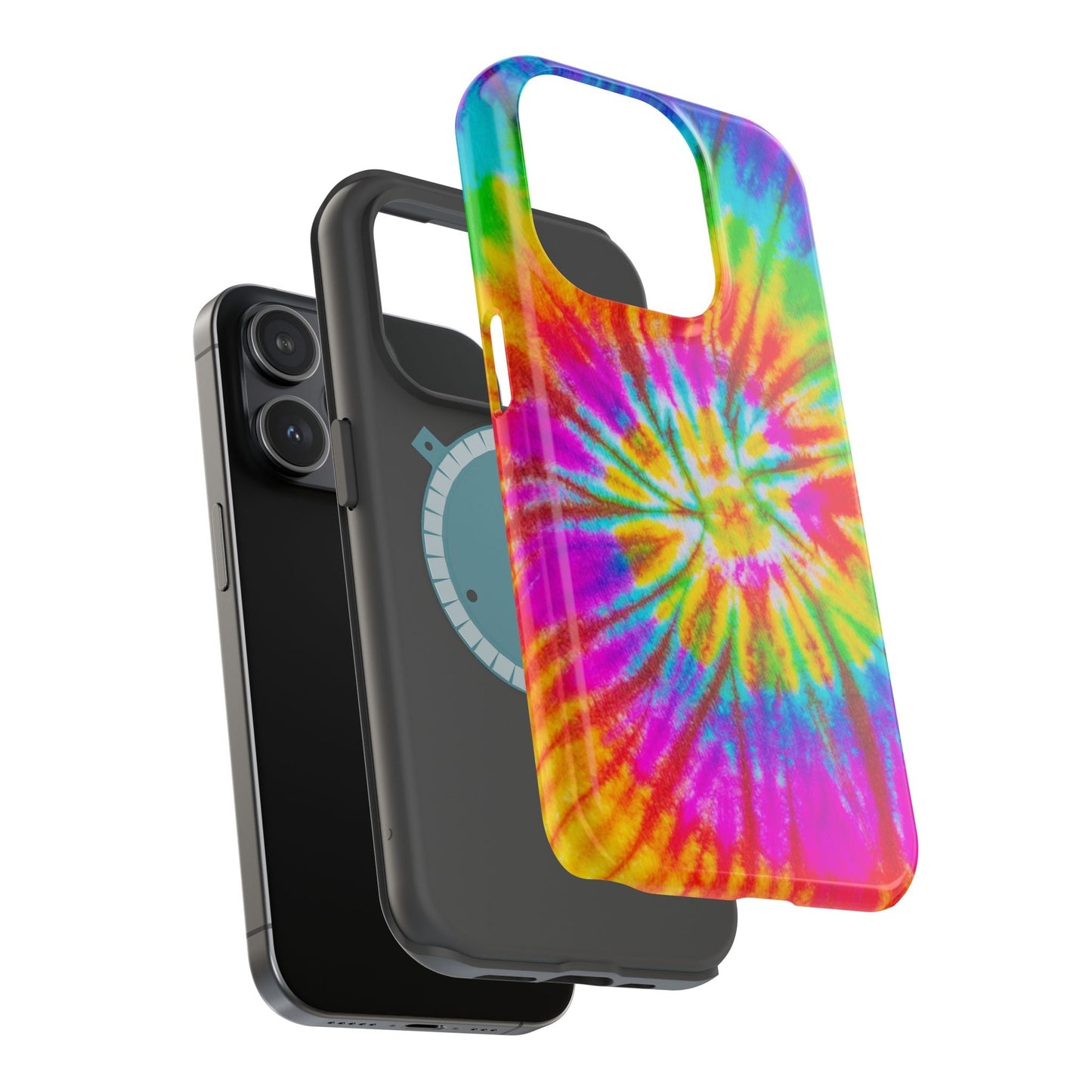 Rainbow Spiral Tie - Dye MagSafe Case – Vibrant Colors & Functionality - BOGO Cases