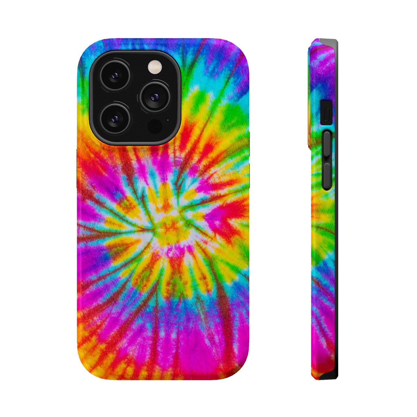Rainbow Spiral Tie - Dye MagSafe Case – Vibrant Colors & Functionality - BOGO Cases