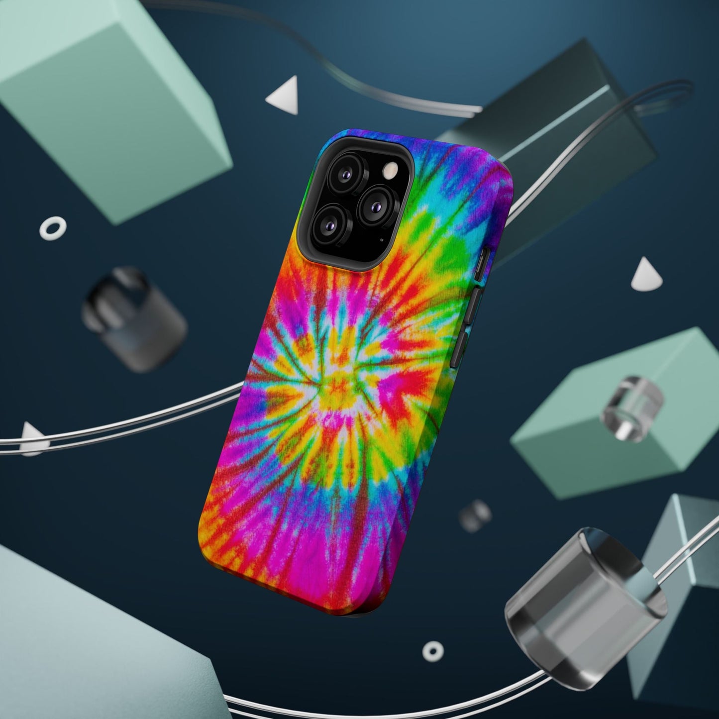 Rainbow Spiral Tie - Dye MagSafe Case – Vibrant Colors & Functionality - BOGO Cases