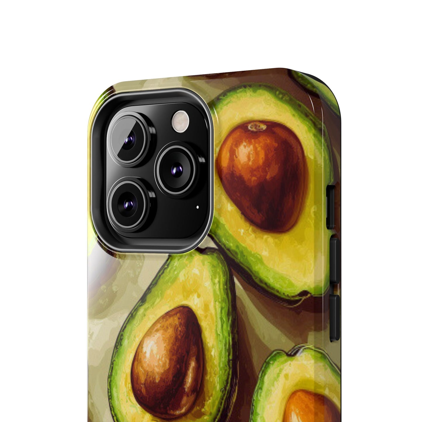 Realistic Avocado iPhone Case – Detailed Green Fruit Design, Shockproof Protection - BOGO Cases