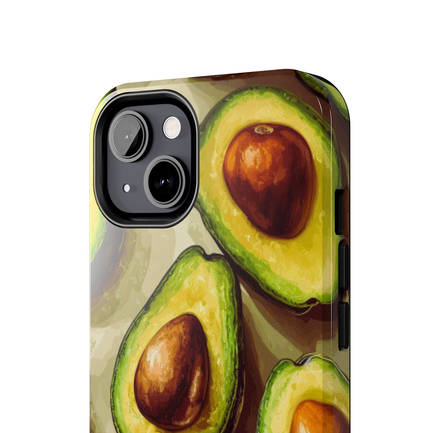 Realistic Avocado iPhone Case – Detailed Green Fruit Design, Shockproof Protection - BOGO Cases