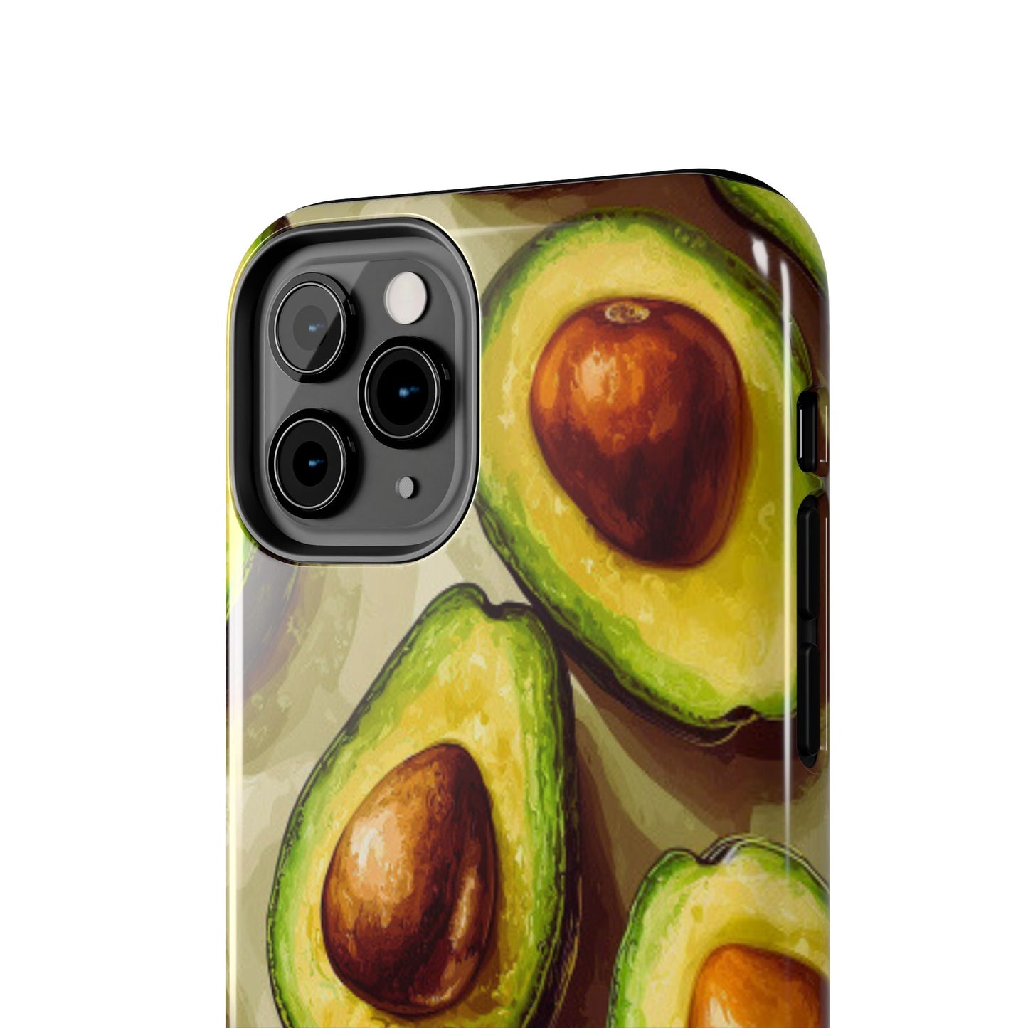 Realistic Avocado iPhone Case – Detailed Green Fruit Design, Shockproof Protection - BOGO Cases