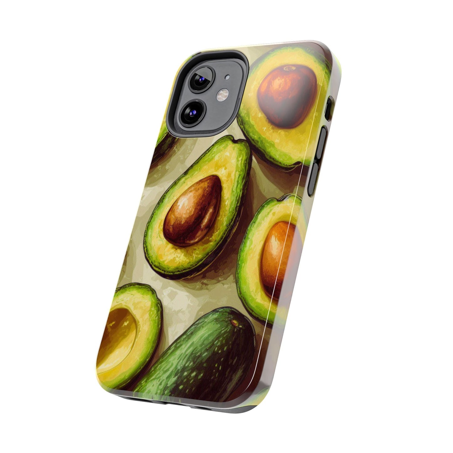 Realistic Avocado iPhone Case – Detailed Green Fruit Design, Shockproof Protection - BOGO Cases