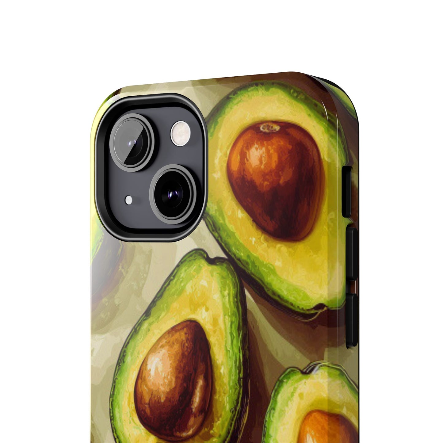 Realistic Avocado iPhone Case – Detailed Green Fruit Design, Shockproof Protection - BOGO Cases