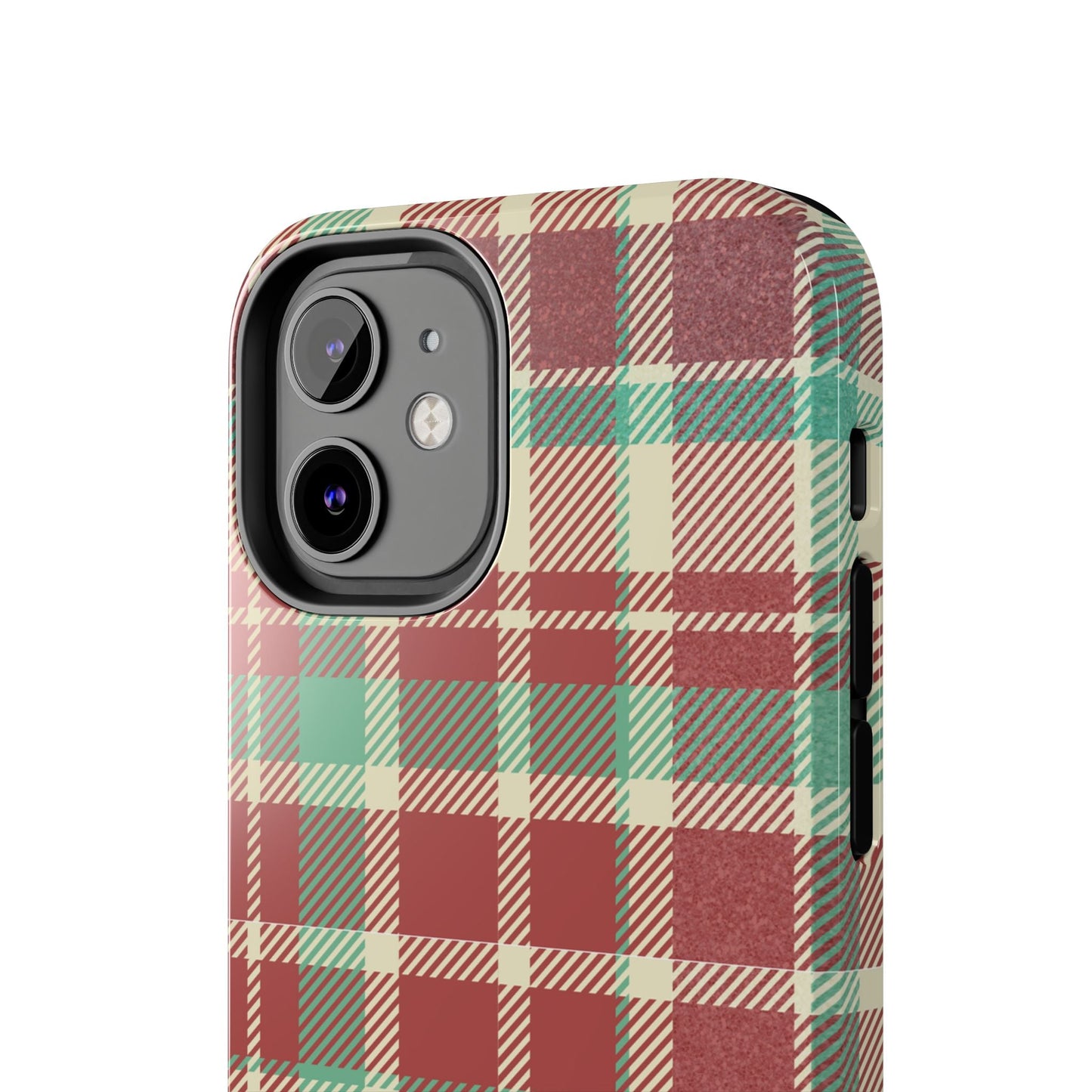 Red & Cream Vintage Plaid – Durable & Stylish iPhone Case - BOGO Cases