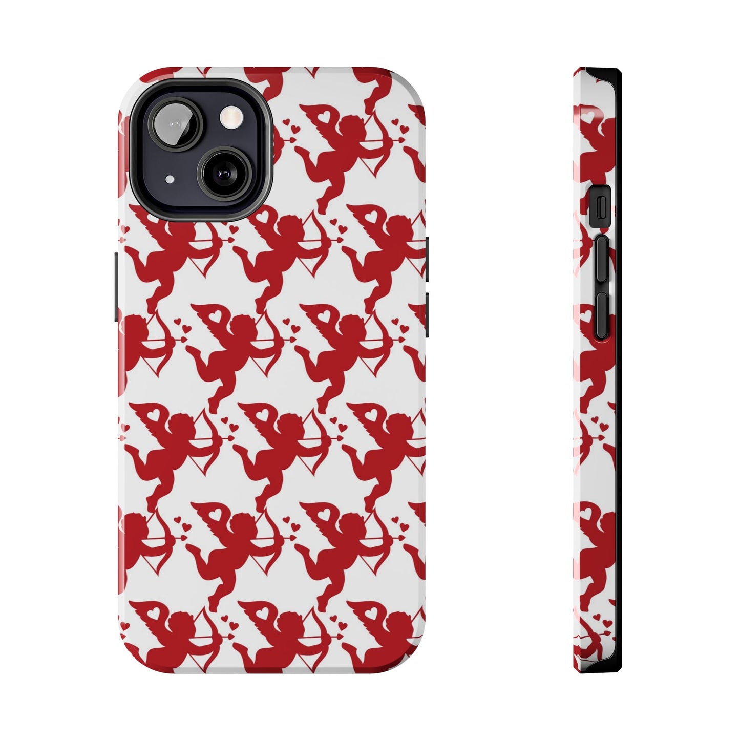 Red Cupid Love Pattern - iPhone Series Case - BOGO Cases