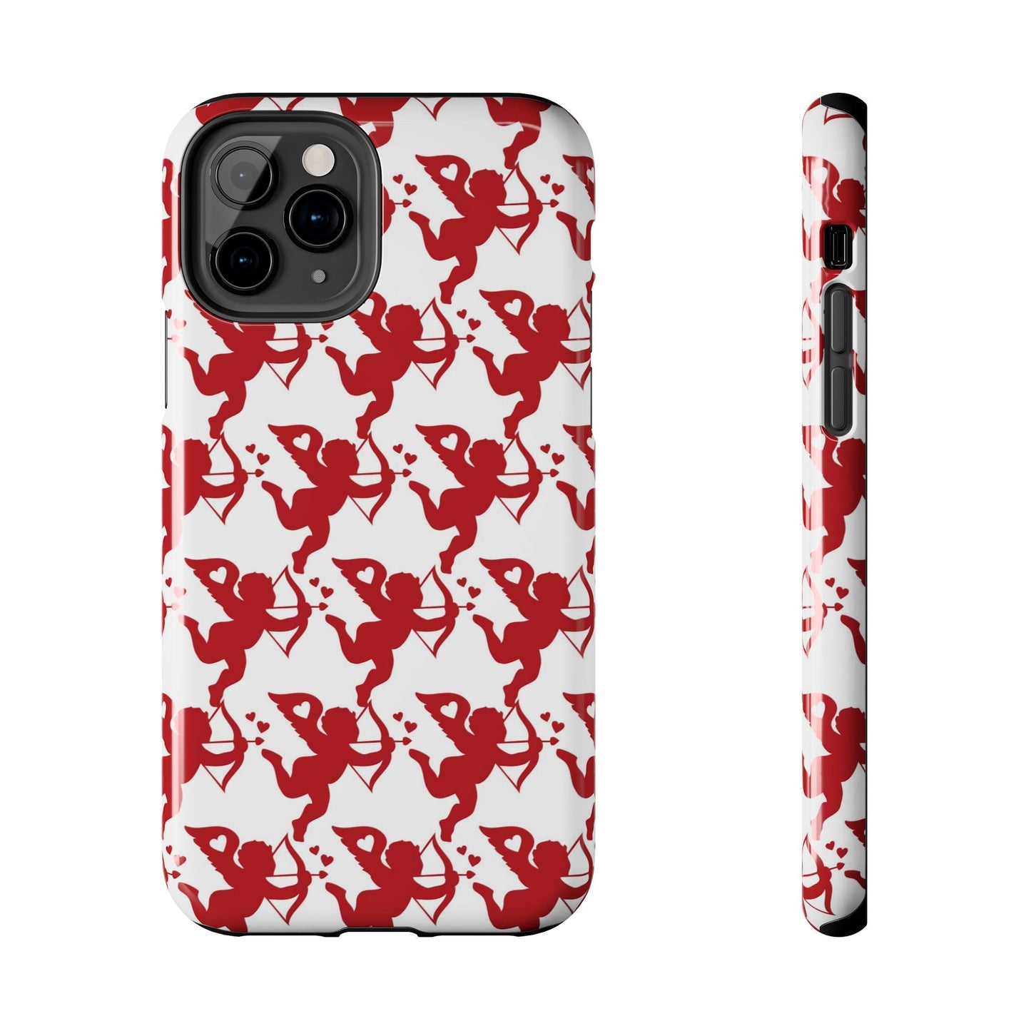 Red Cupid Love Pattern - iPhone Series Case - BOGO Cases