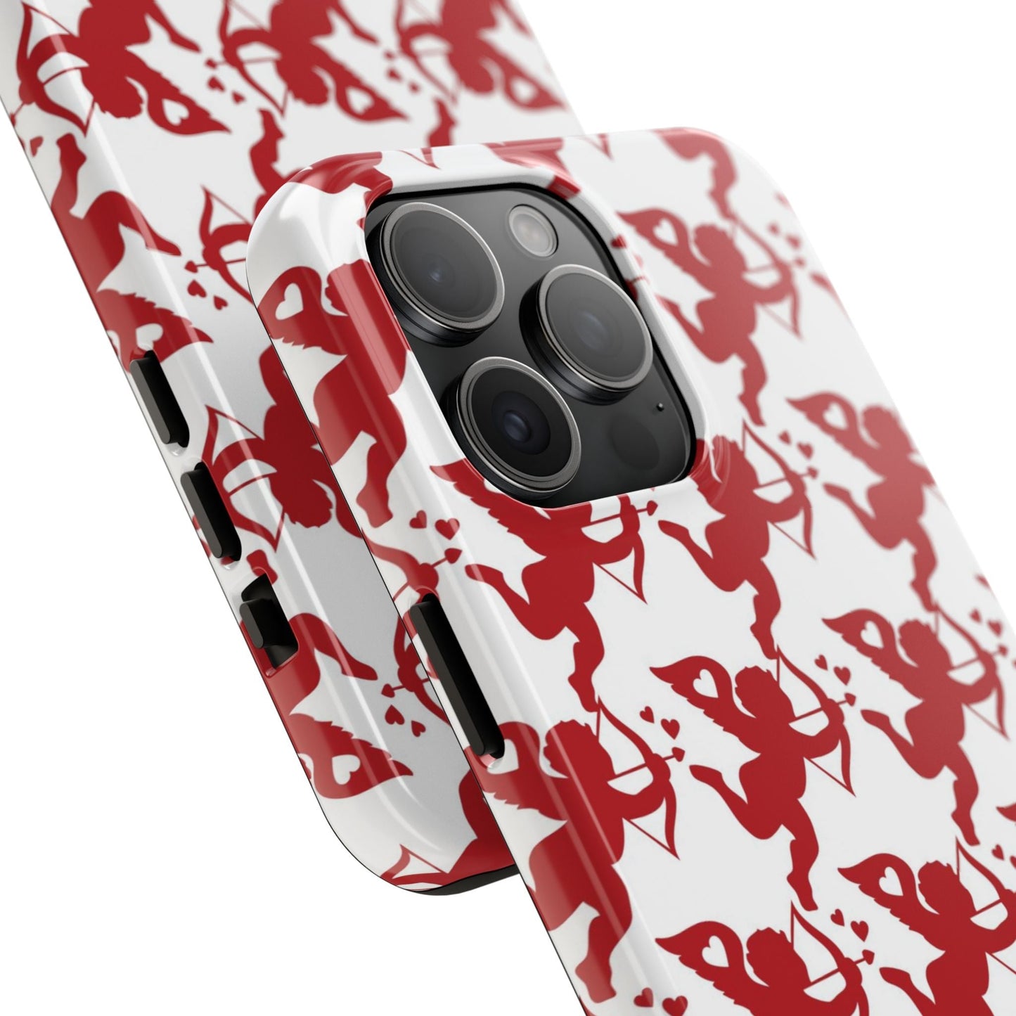 Red Cupid Love Pattern - iPhone Series Case - BOGO Cases