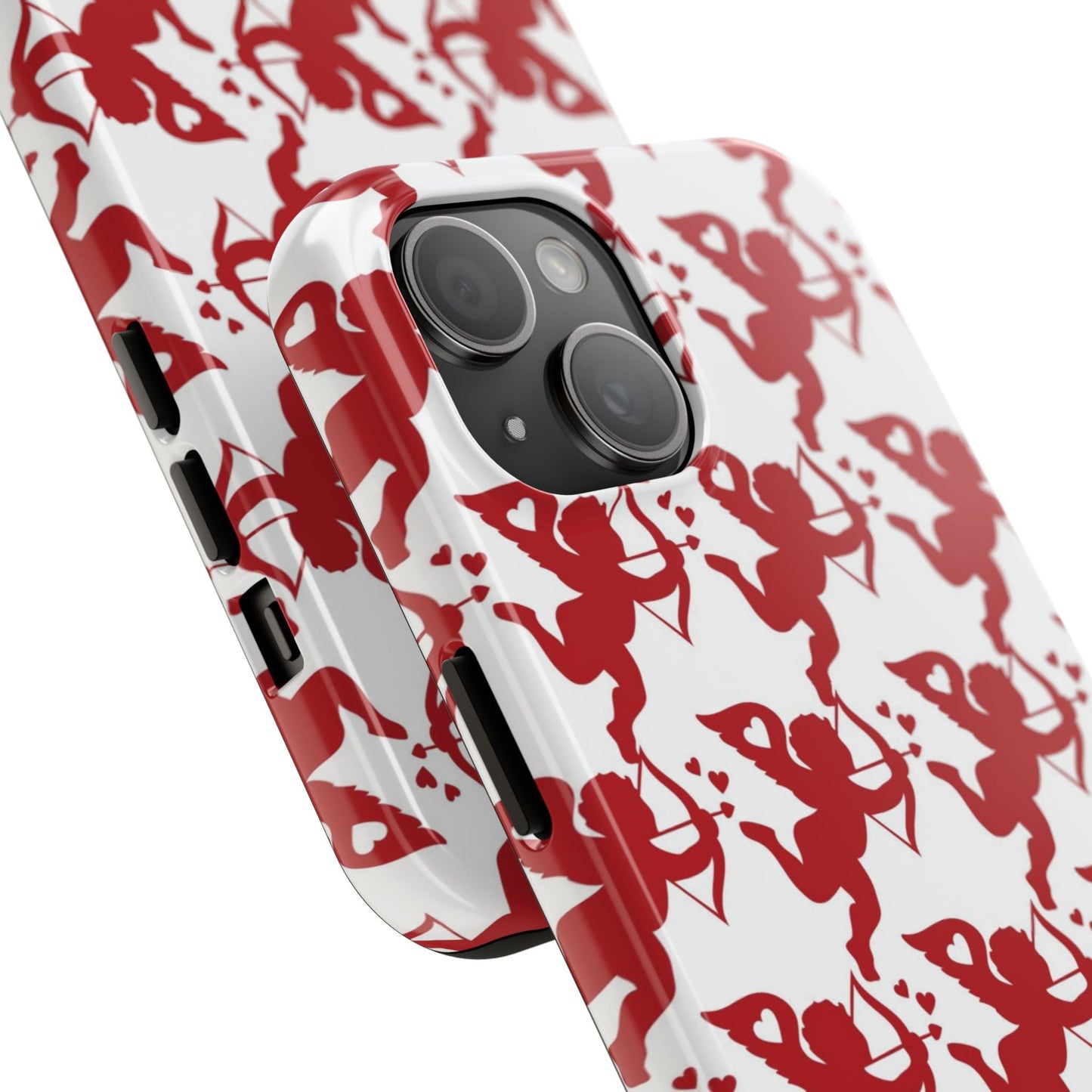 Red Cupid Love Pattern - iPhone Series Case - BOGO Cases