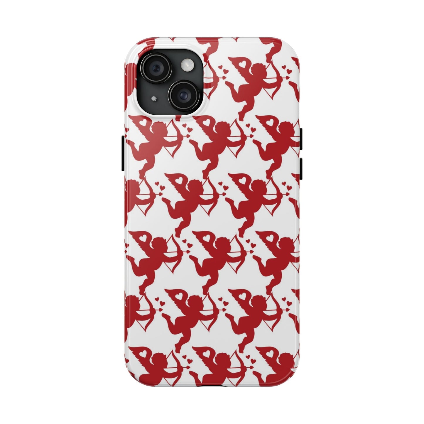 Red Cupid Love Pattern - iPhone Series Case - BOGO Cases
