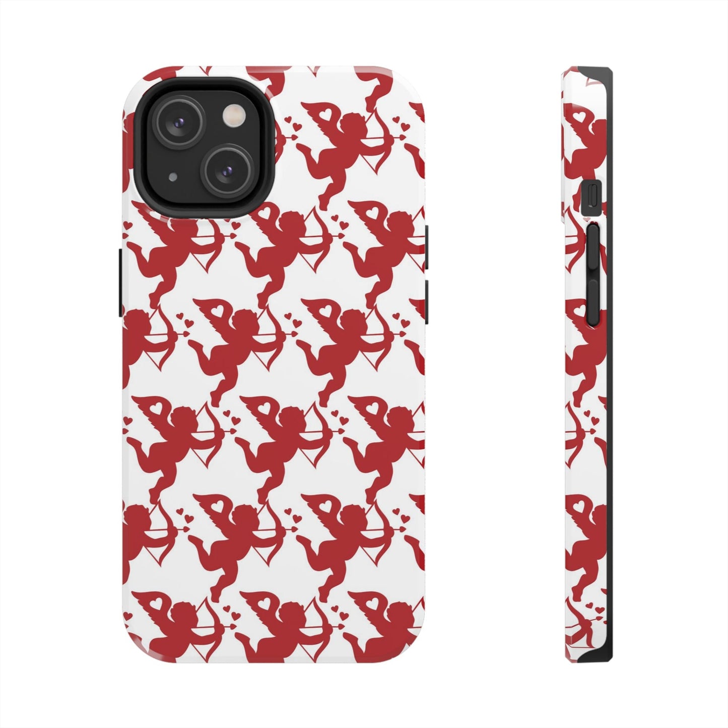 Red Cupid Love Pattern - iPhone Series Case - BOGO Cases