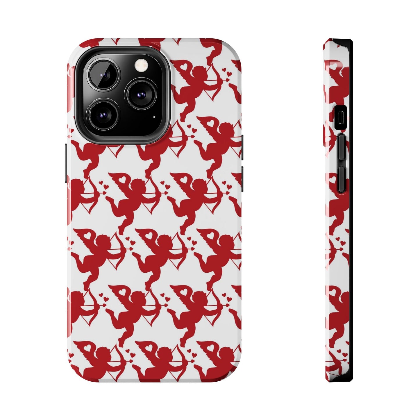 Red Cupid Love Pattern - iPhone Series Case - BOGO Cases