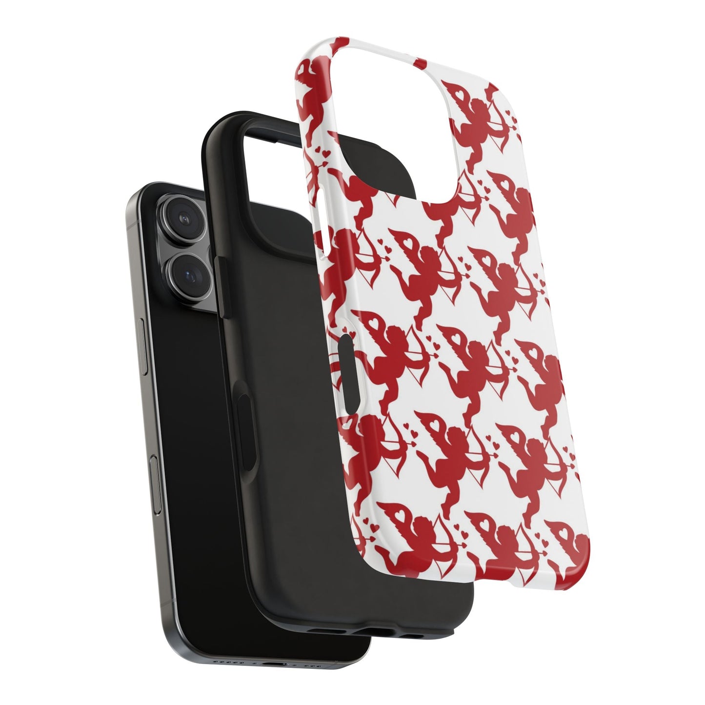 Red Cupid Love Pattern - iPhone Series Case - BOGO Cases