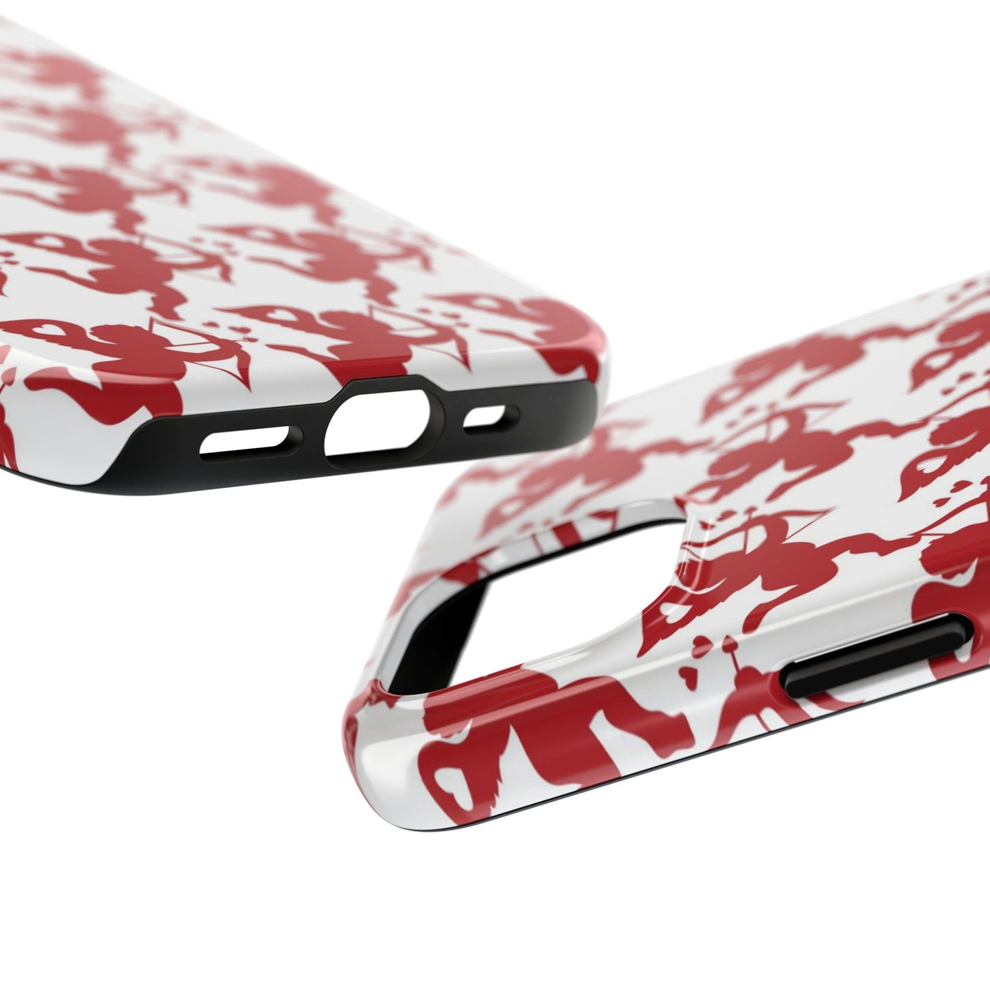 Red Cupid Love Pattern - iPhone Series Case - BOGO Cases